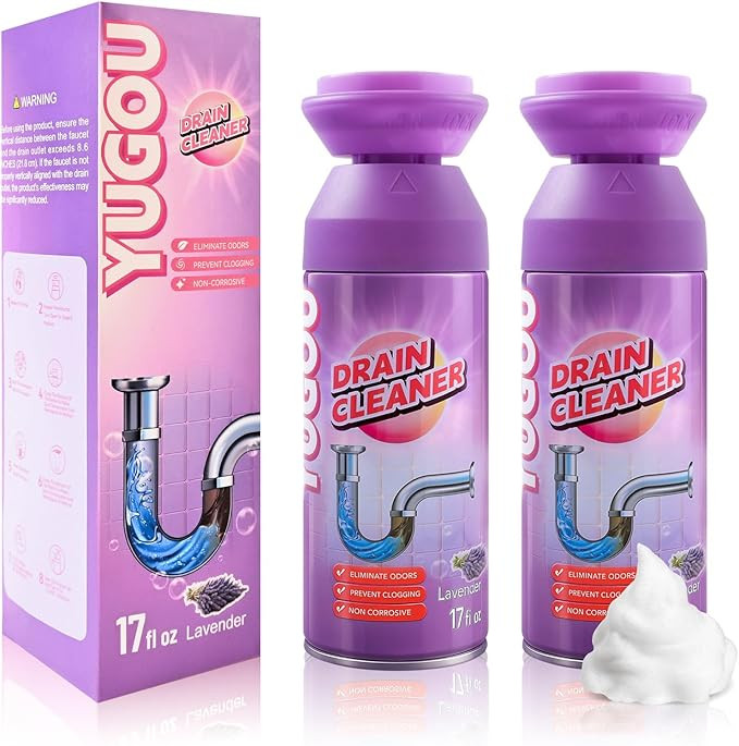 Foaming Drain Cleaner, Sink Drain Cleaner and Deodorizer for Kitchen Sinks, Shower Drains, Tubs (... | Amazon (US)