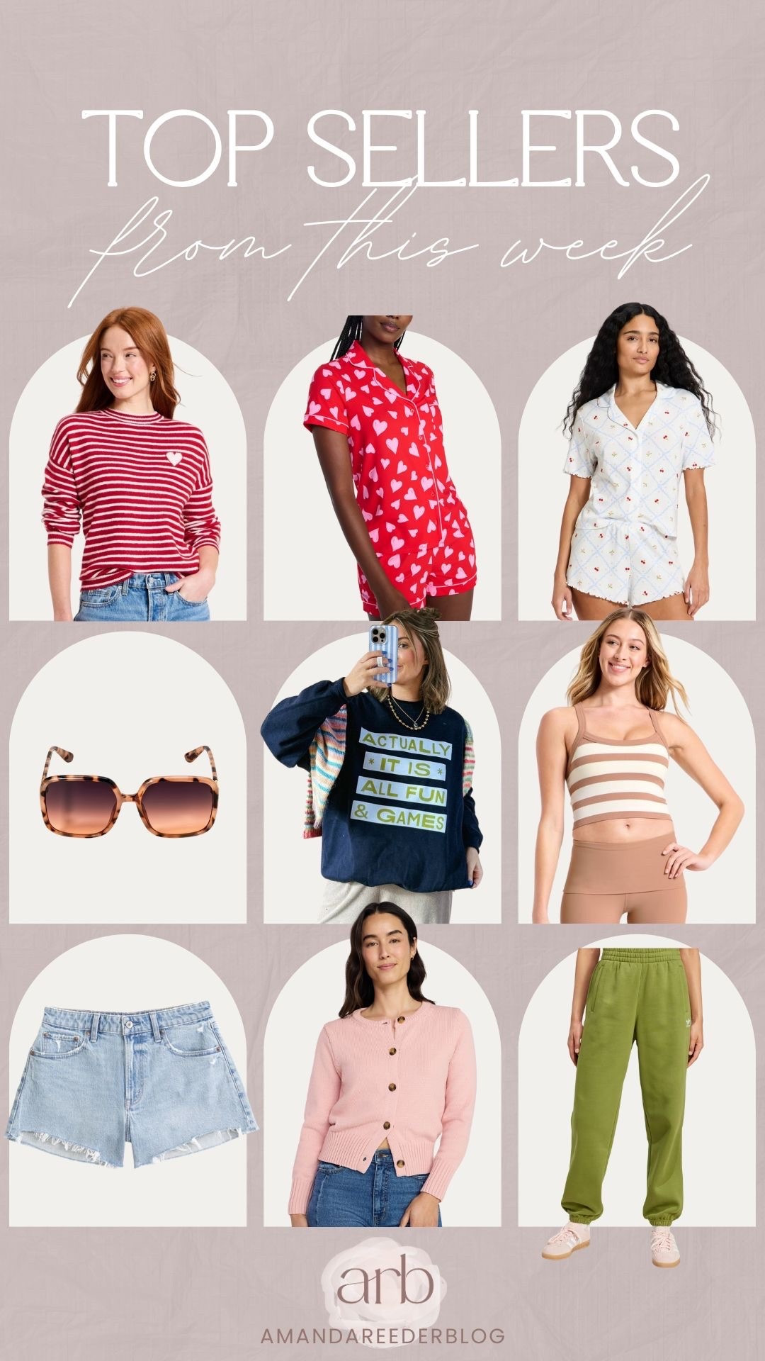 Top Sellers of the Week!
target new arrivals, target fashion, target athlete, target fitness, target valentine’s day fashion, cute pajamas, midsize friendly pjs, midsize friendly fashion, target accessories 

#LTKActive #LTKSeasonal #LTKValentine