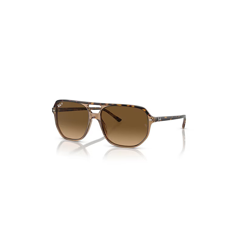 Ray-Ban Sunglasses Unisex Bill One - Havana On Transparent Brown Frame Brown Lenses Polarized 57-16 | Ray-Ban (EU)