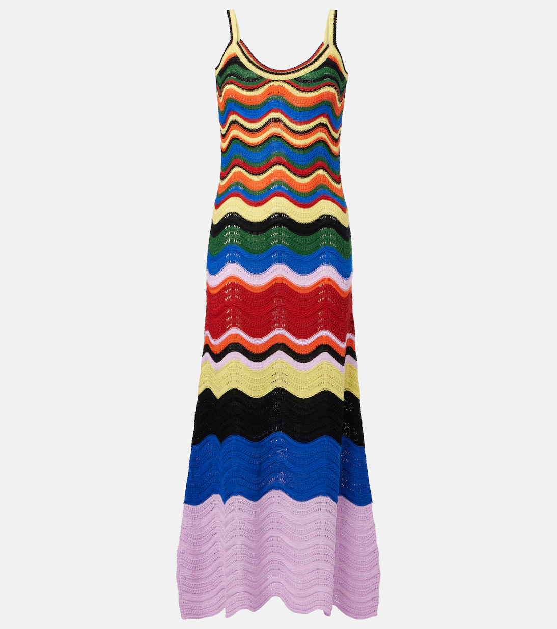 Chevron crochet cotton maxi dress | Mytheresa (US/CA)