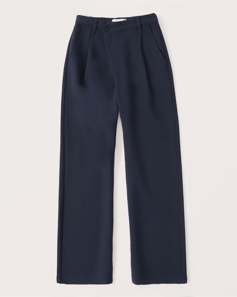 Women's Tailored 90s Relaxed Pants | Women's Clearance | Abercrombie.com | Abercrombie & Fitch (US)