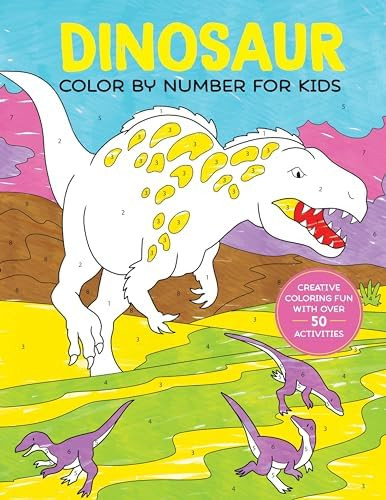 Dinosaur Color by Number for Kids: Creative Coloring Fun with over 50 Activities | Amazon (US)