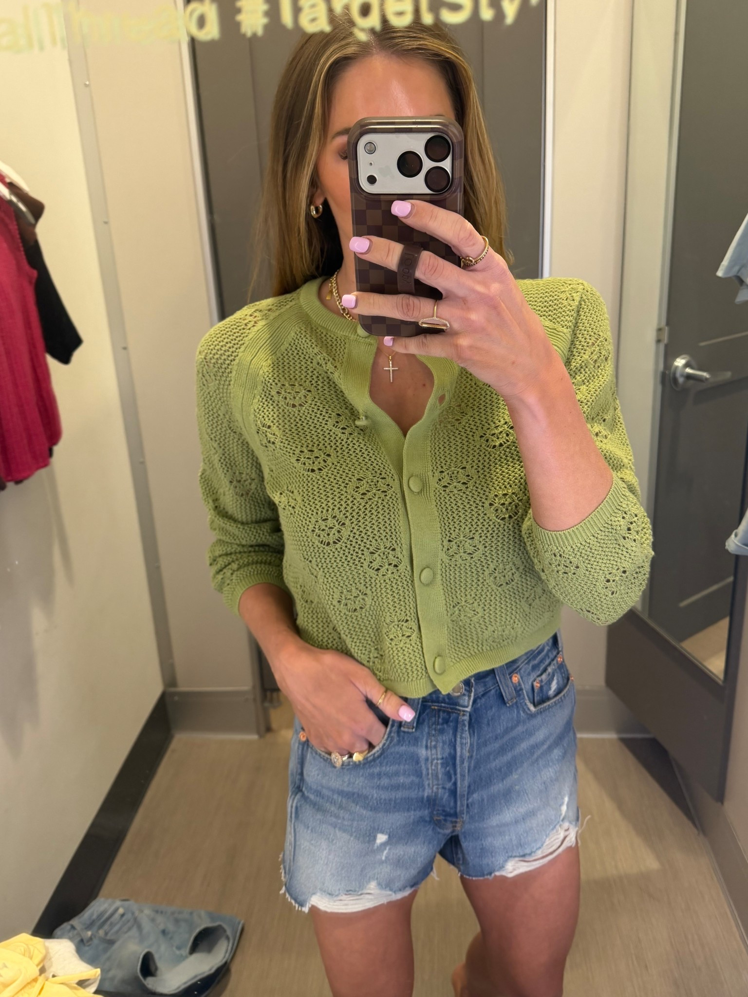 Target new arrival! This green sweater came home with me! 😍