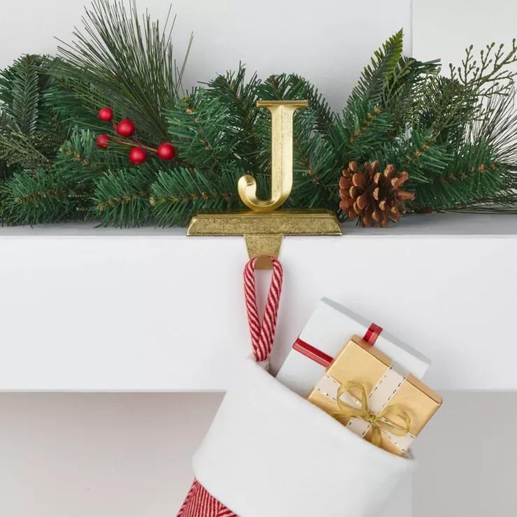 Monogram Christmas Stocking Holder Gold - Wondershop™ | Target