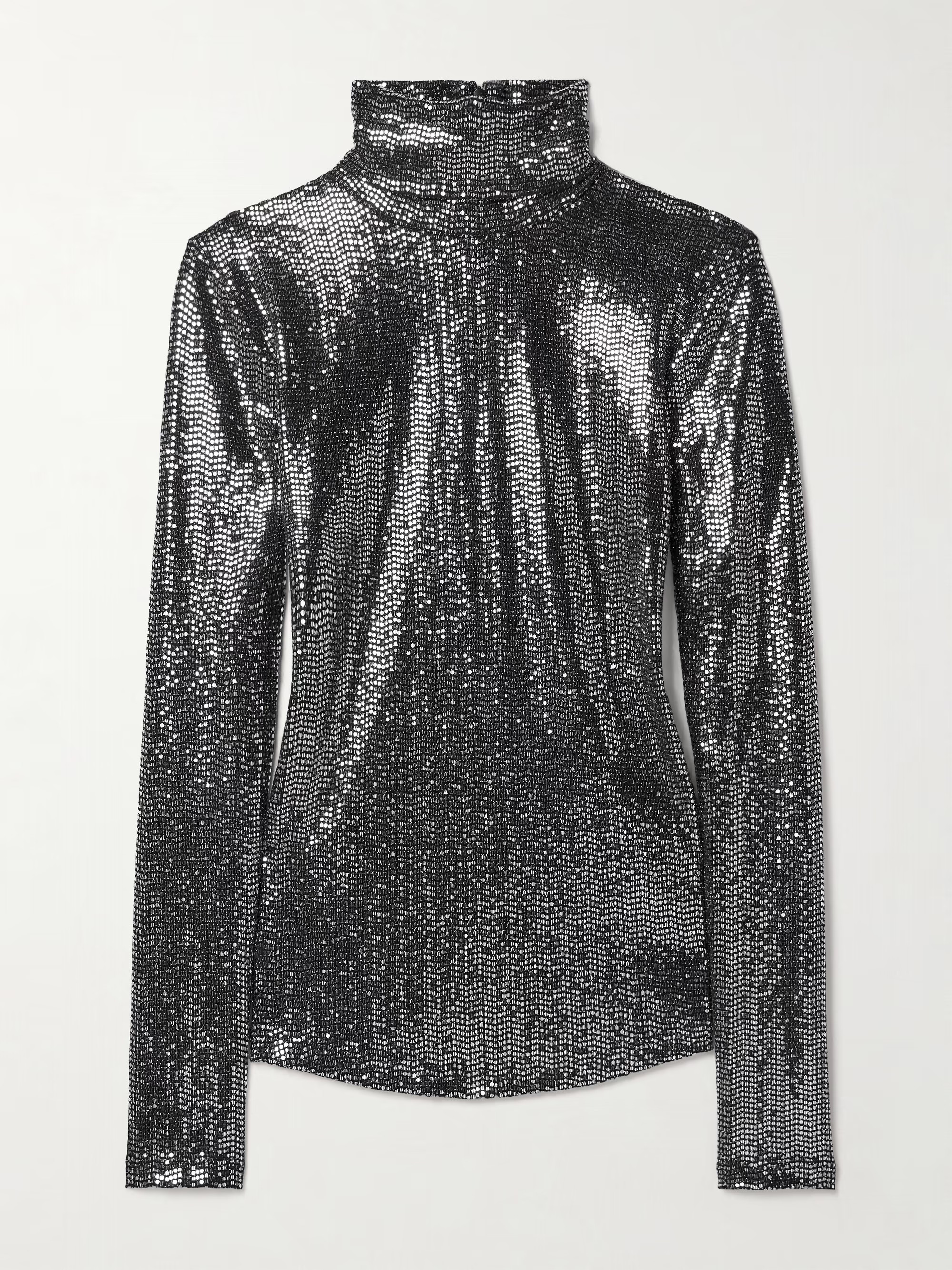Joyela sequined stretch-jersey turtleneck top | NET-A-PORTER (UK & EU)