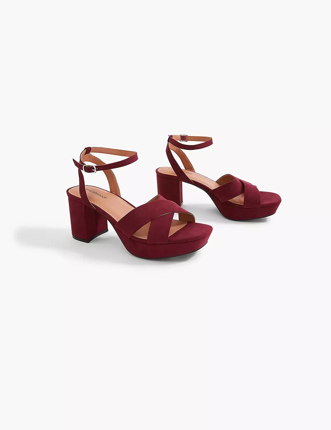 Dream Cloud Strappy Platform Block Heel | LaneBryant | Lane Bryant (US)