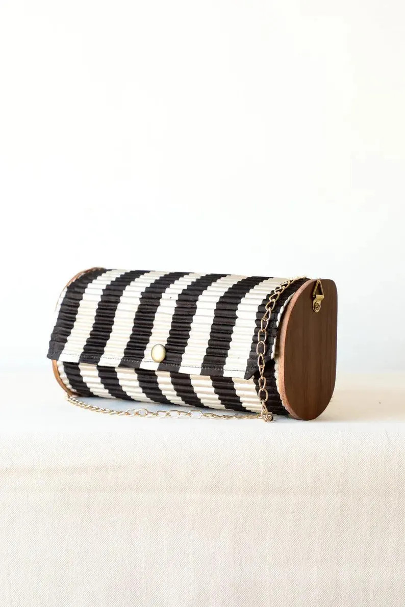 Upcycled Silk Contrast Clutch | Etsy (Global)