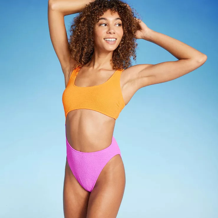 Women's Cut Out One Piece Swimsuit - Wild Fable™ | Target