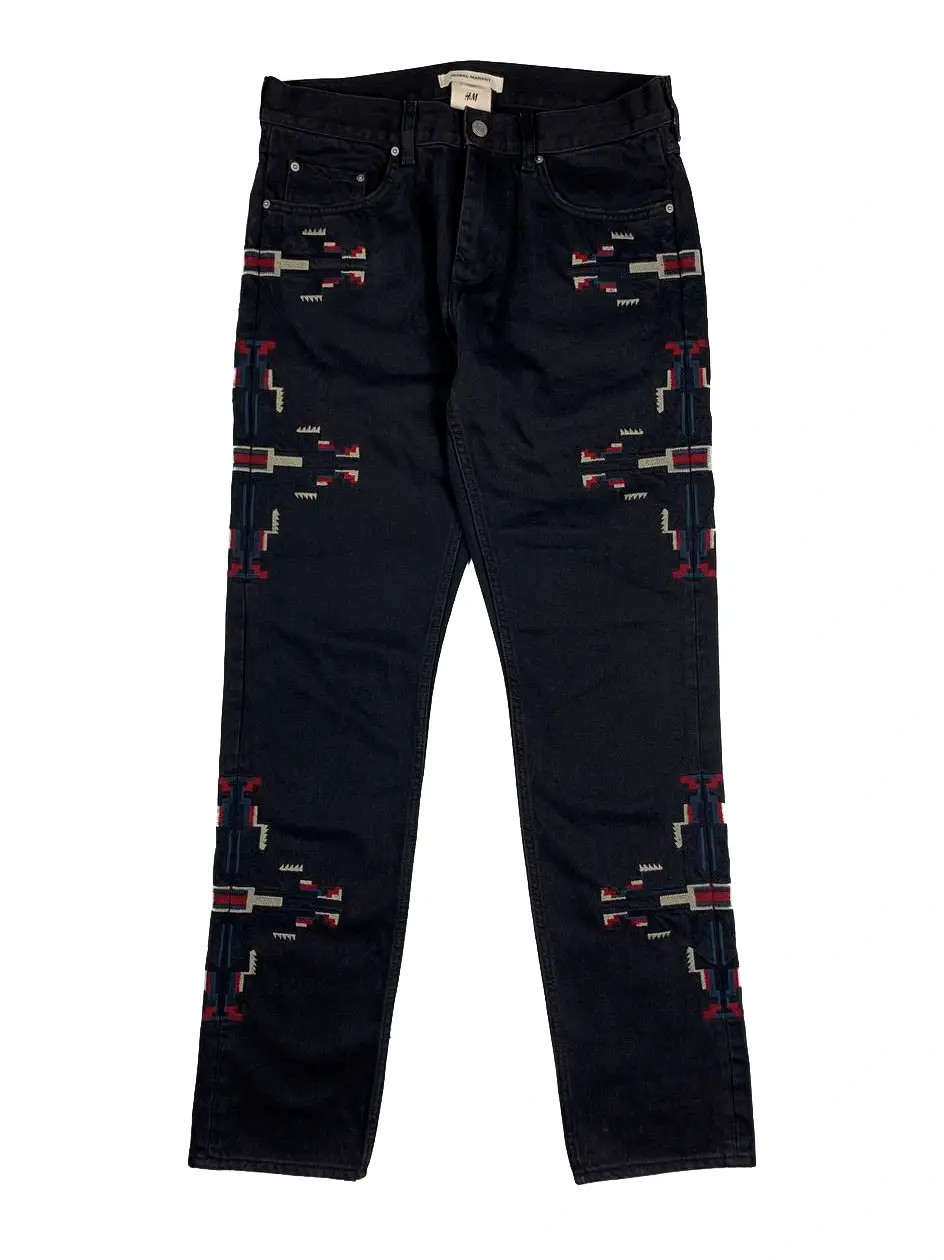 Isabel Marant Isabel Marant x H&M Embroidery Denim Jeans | Grailed | Grailed
