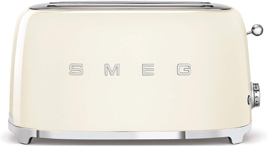 Smeg, Grille-pain 4 Tranches TSF02BLEU, 2 Fentes 36 mm, 6 Niveaux de Brunissage, Fonction Chauffa... | Amazon (FR)
