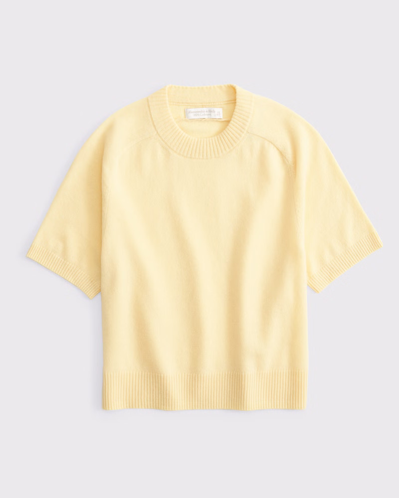 Women's Cashmere Crew Tee | Women's Tops | Abercrombie.com | Abercrombie & Fitch (US)
