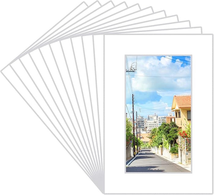 Prudiut 15 Pack 4x6 White Picture Mats, Frame Mattes for 3x5 Pictures Display Photo Frame Mat Cor... | Amazon (US)