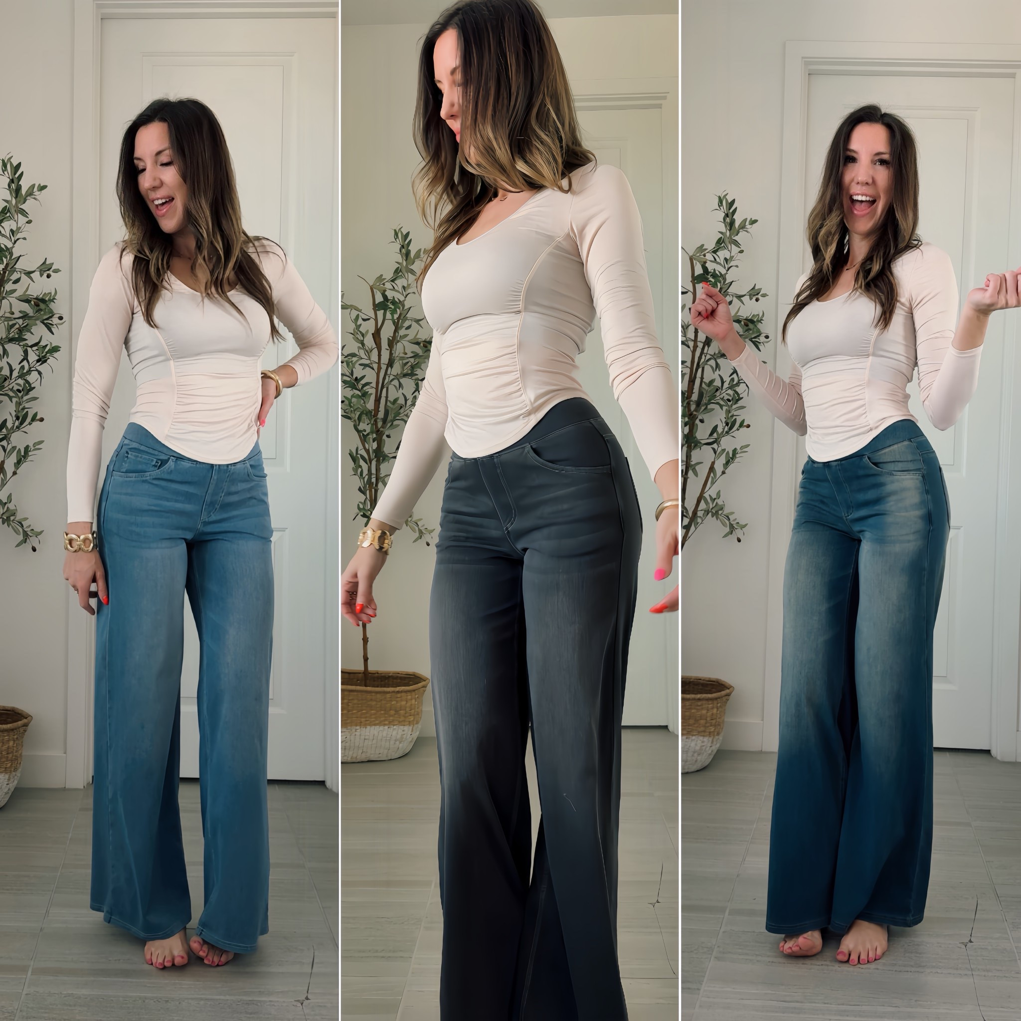Halara slayed with these high rise, stretchy jeans that come in length options!💫 I sized down to a 0/2, tall. I’m 5’7.5” for reference. 

#LTKselfcare #LTKmomlife #LTKootd