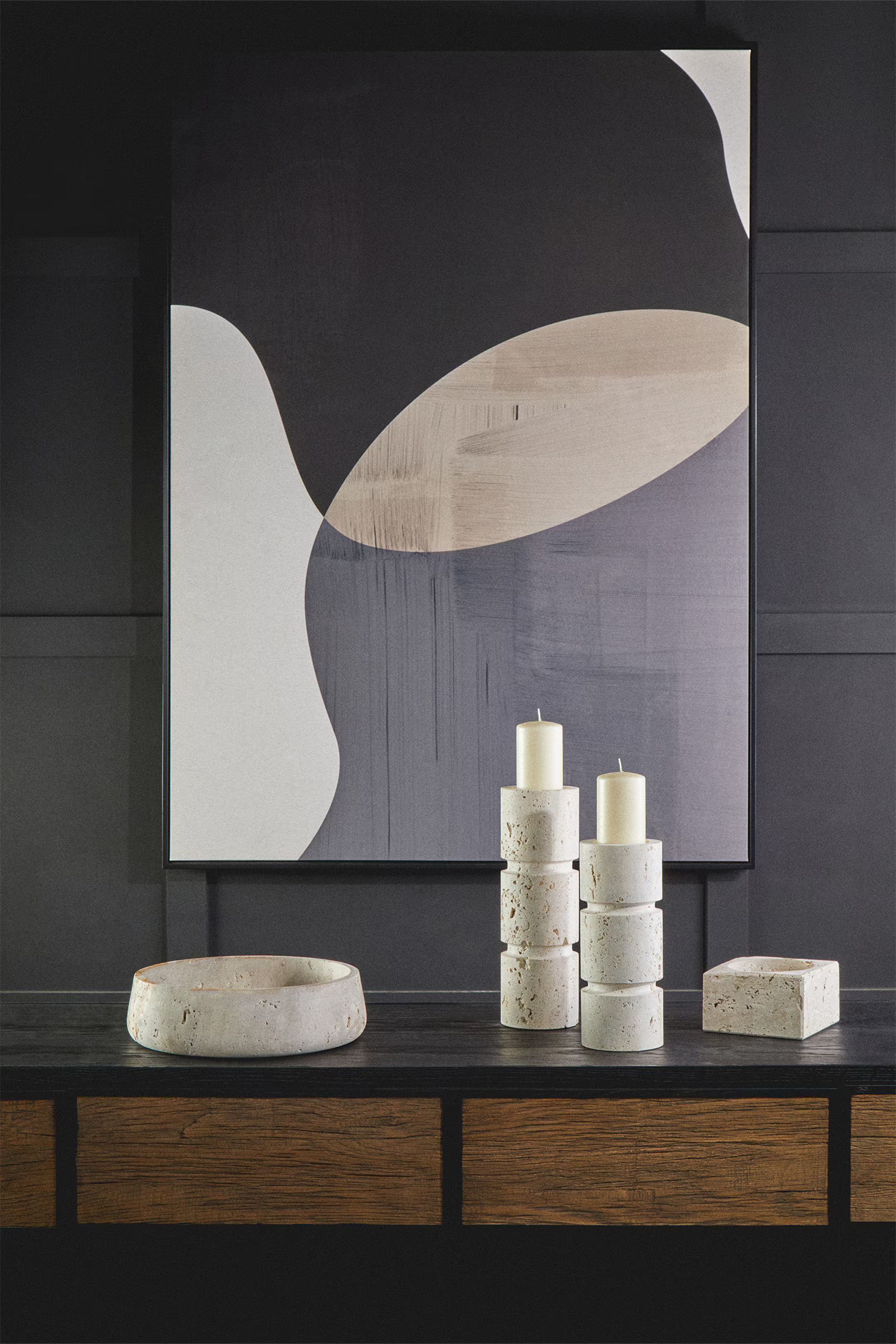 Tibor Travertine Bowl - Natural - Fifty Five South - Home All | H&M GB | H&M (UK, MY, IN, SG, PH, TW, HK)