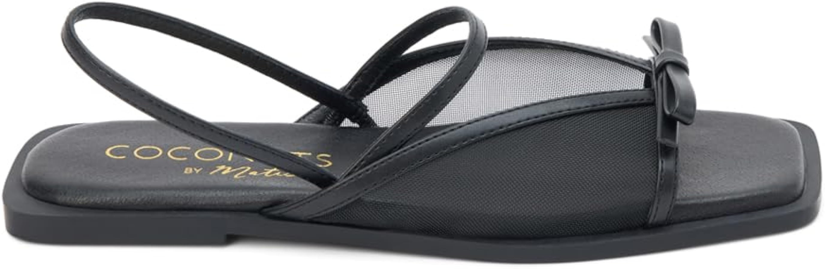 Coconuts by Matisse Womens Tropea Mesh Flat Slingback Casual Sandals Casual - Black | Amazon (US)