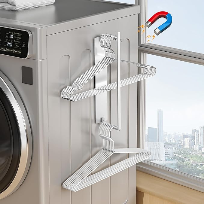 Hanger Organizer Magnetic Hanger Holder for Washing Machine Laundry Room Organization,Clothes Han... | Amazon (US)