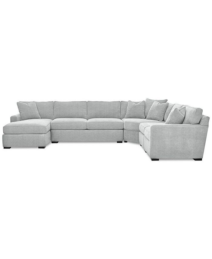 Radley 5-Piece Fabric Chaise Sectional Sofa, Created for Macy's | Macys (US)