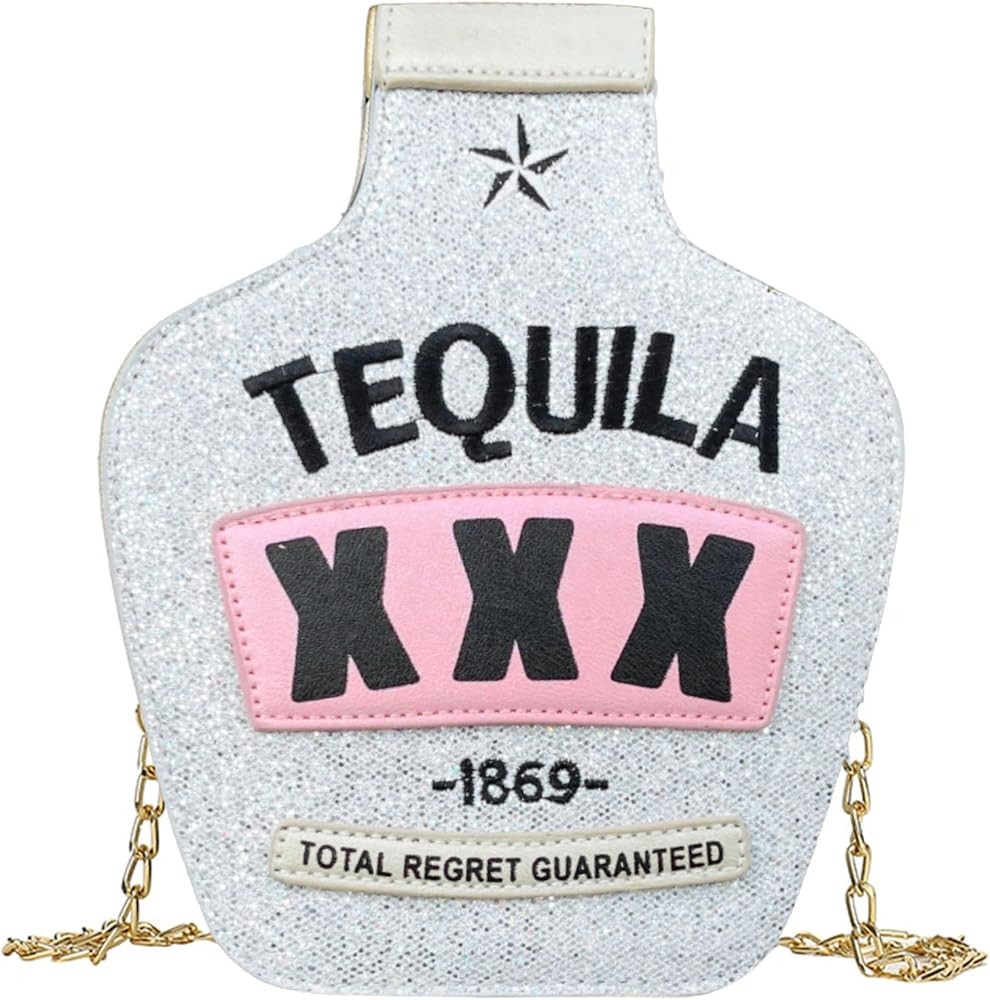 Fozehlad Novelty Tequila Crossbody Bag for Women Bottle Shaped Shoulder Handbags Elegant Evening ... | Amazon (US)