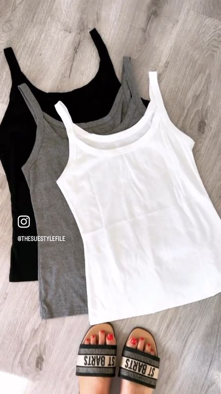 Tank top fits TTS, but I Sized up to a large in the basic tank top for the looser fit. Sized up one size to 30 in the jeans. Spring fashion. Spring basic. Tee shirt. Layering too with cardigan 

#LTKsalealert #LTKSale #LTKFind