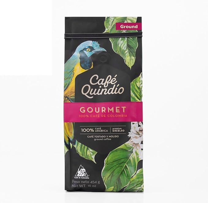 Cafe Quindio Gourmet Ground Coffee, 100% Colombian Excelso Coffee (16 oz / 454g) | Amazon (US)