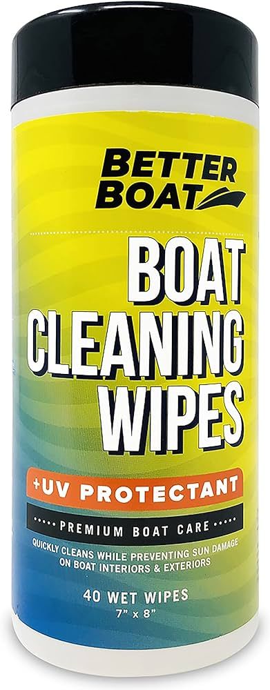 Boat Cleaner Wipes with UV Protection Boat Vinyl Cleaner and Protectant Car Leather Marine Boat S... | Amazon (US)