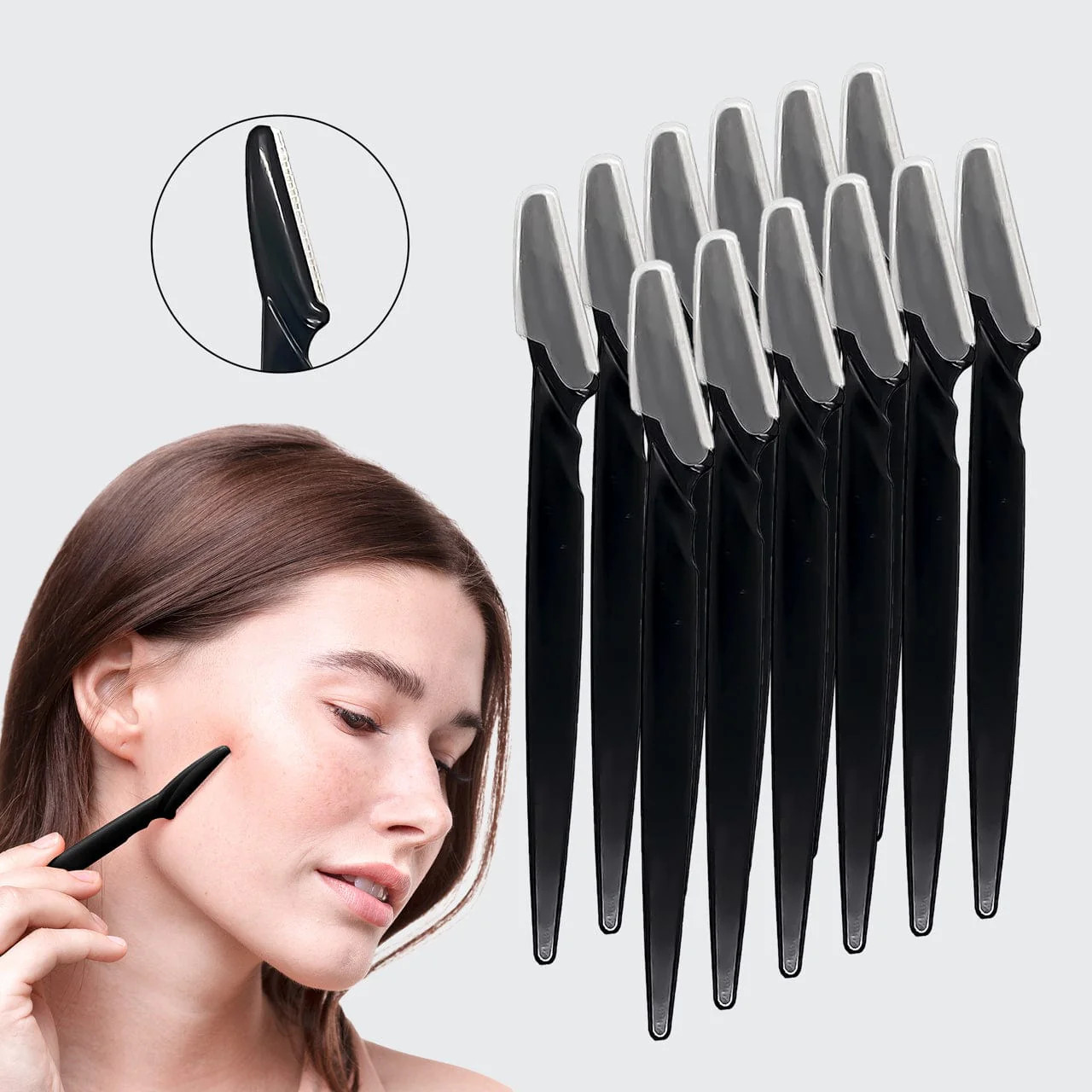 Eyebrow Razor - Dermaplaner 12pc | KITSCH | Kitsch