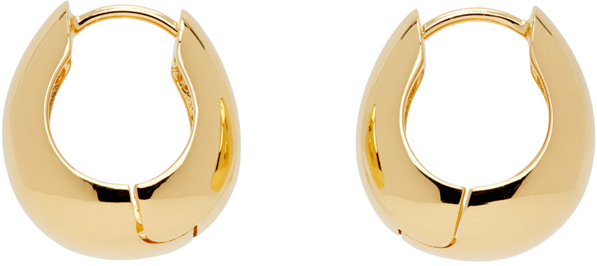 Sophie Buhai Gold Hinged Hoop Earrings | SSENSE