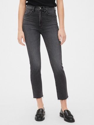 High Rise Cigarette Jeans with Secret Smoothing Pockets | Gap (CA)
