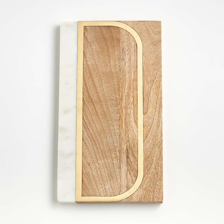 "B" Monogrammed Serving Board + Reviews | Crate & Barrel | Crate & Barrel