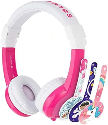 ONANOFF BuddyPhones Explore Foldable, Volume-Limiting Kids Headphones with Travel Bag, Built-In A... | Amazon (US)