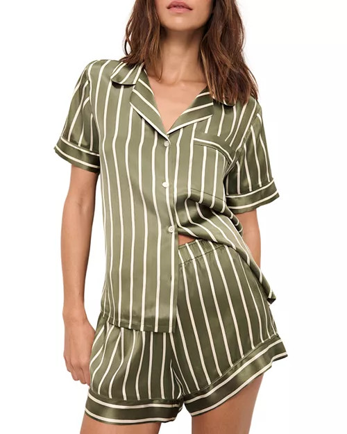 Inez Printed Washable Silk Short Pajama Set | Bloomingdale's (US)