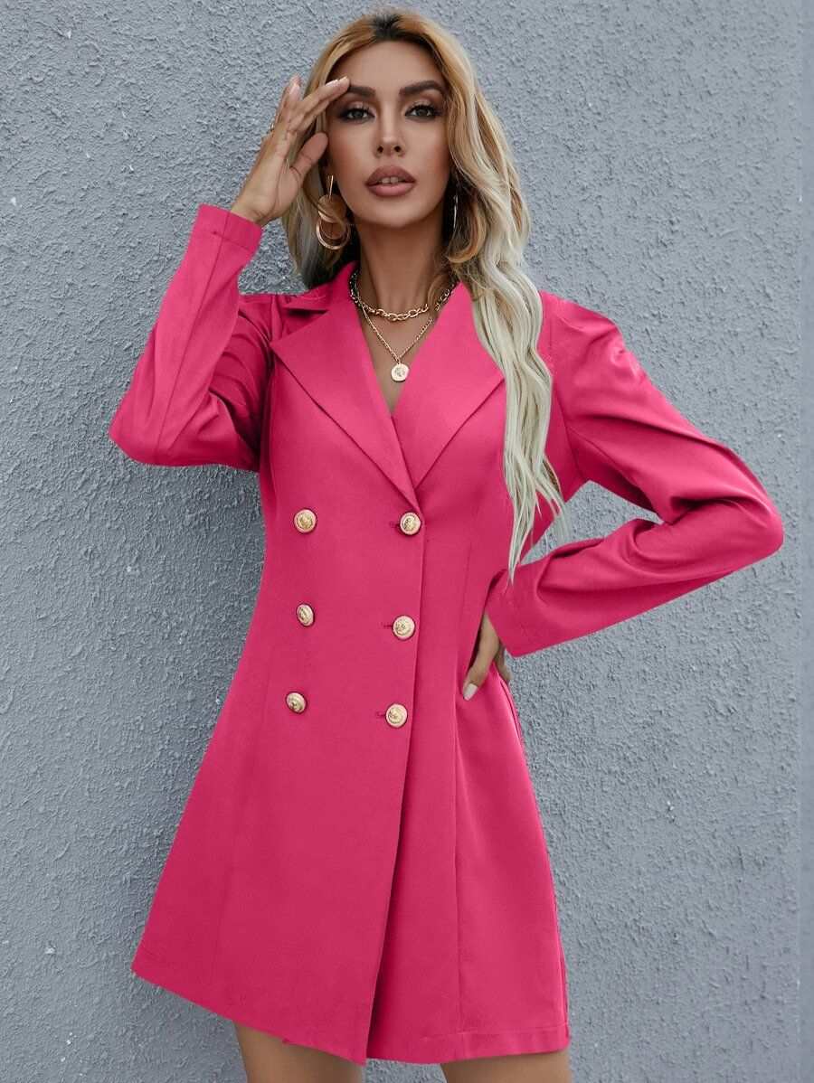 Double Breasted Blazer Dress | SHEIN