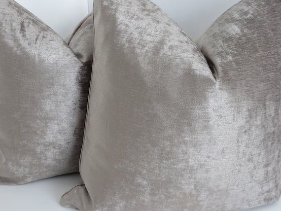 Taupe Tomiko Velvet Pillows Taupe Pillows Taupe Velvet | Etsy | Etsy (US)