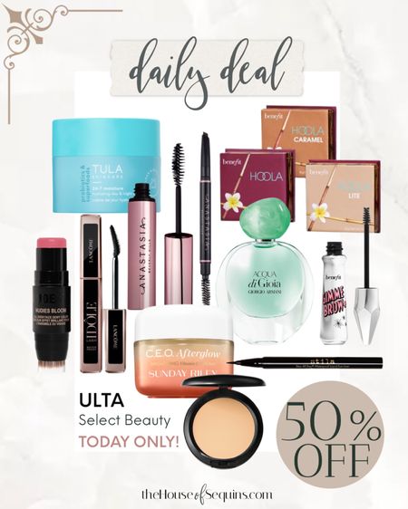 Shop 50% OFF select Beauty TODAY ONLY! 