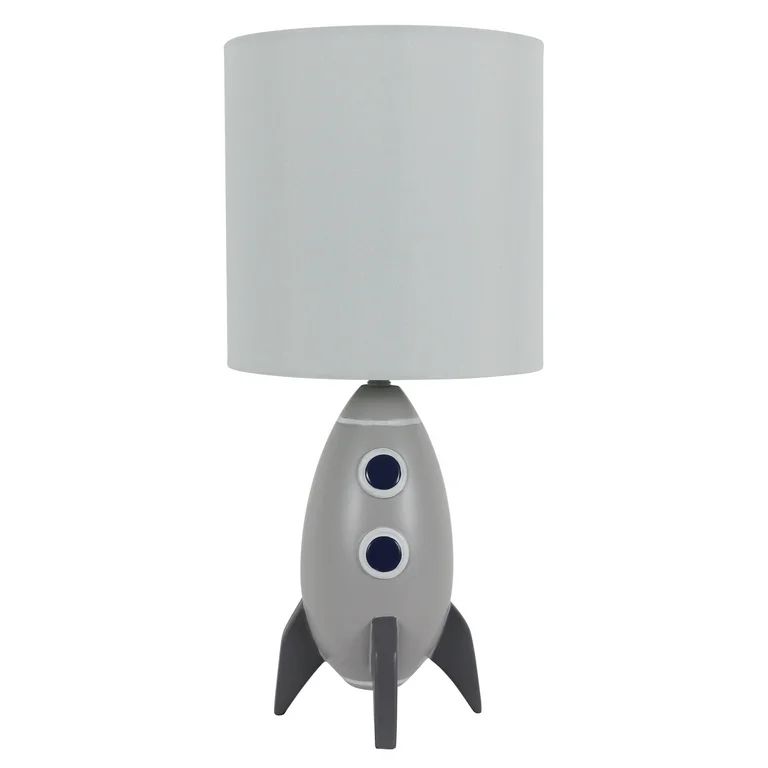 Kids Rocket Table Lamp, Gray Finish, Your Zone | Walmart (US)