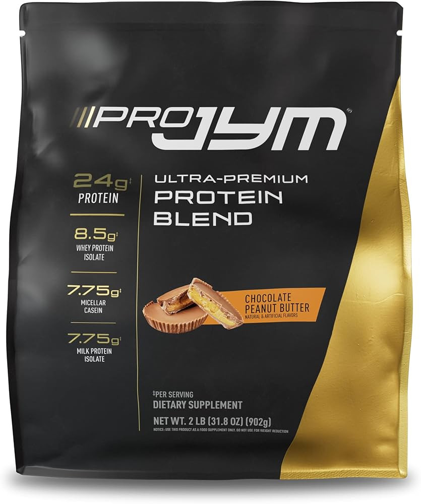 Pro JYM Chocolate Peanut Butter Protein Powder - Whey Protein Isolates, Casein, & Milk Protein, L... | Amazon (US)