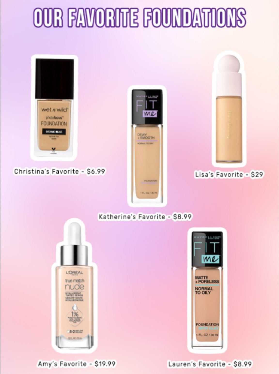 Foundation
Best foundation 
Best makeup
Affordable makeup
Affordable foundation 

#LTKstyletip #LTKunder50 #LTKbeauty