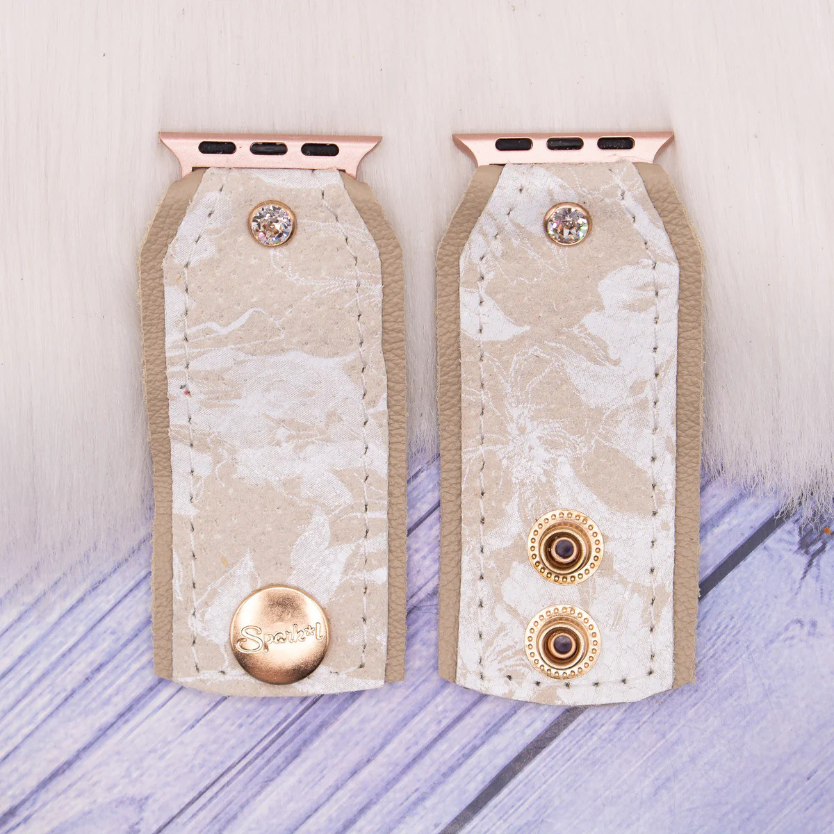 Ready to Ship - Luxe Le Crema with Stone Watchband (XS, Apple Watch 38/40/41mm) | Sparkl