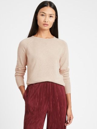 Italian Wool-Cashmere Cropped Sweater | Banana Republic (US)