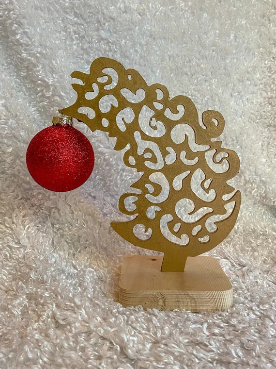 Leaning Holiday Christmas Tree Ornament Holder | Etsy | Etsy (US)