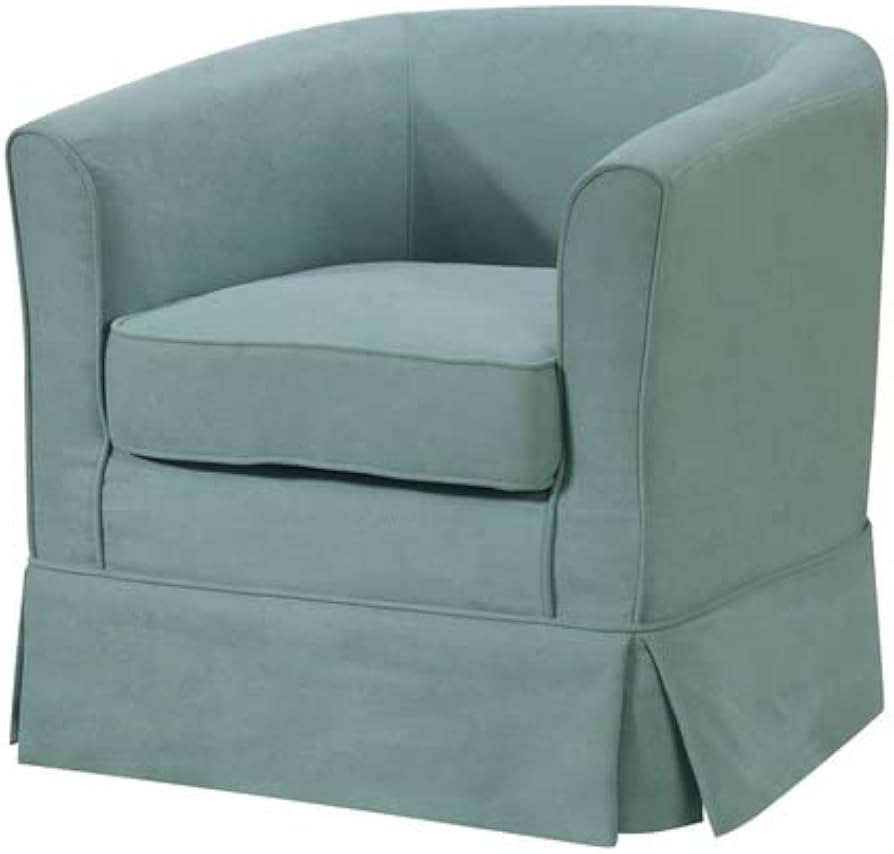 Lilola Home Tucker Woven Fabric Swivel Barrel Chair | Amazon (US)