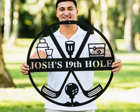 19th Hole Metal Sign Golf Gifts for Men Personalized Golf | Etsy | Etsy (US)