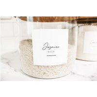 Custom Pantry, Bathroom, & Laundry Labels | Durable, Water & Oil Resistant Square Sticker | Etsy (US)