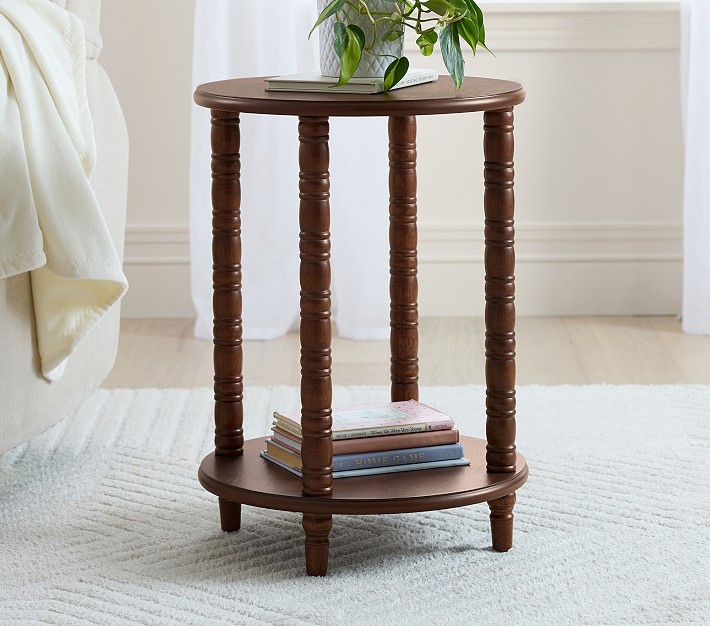 Elsie Side Table, Heritage Walnut, UPS Delivery | Pottery Barn Kids