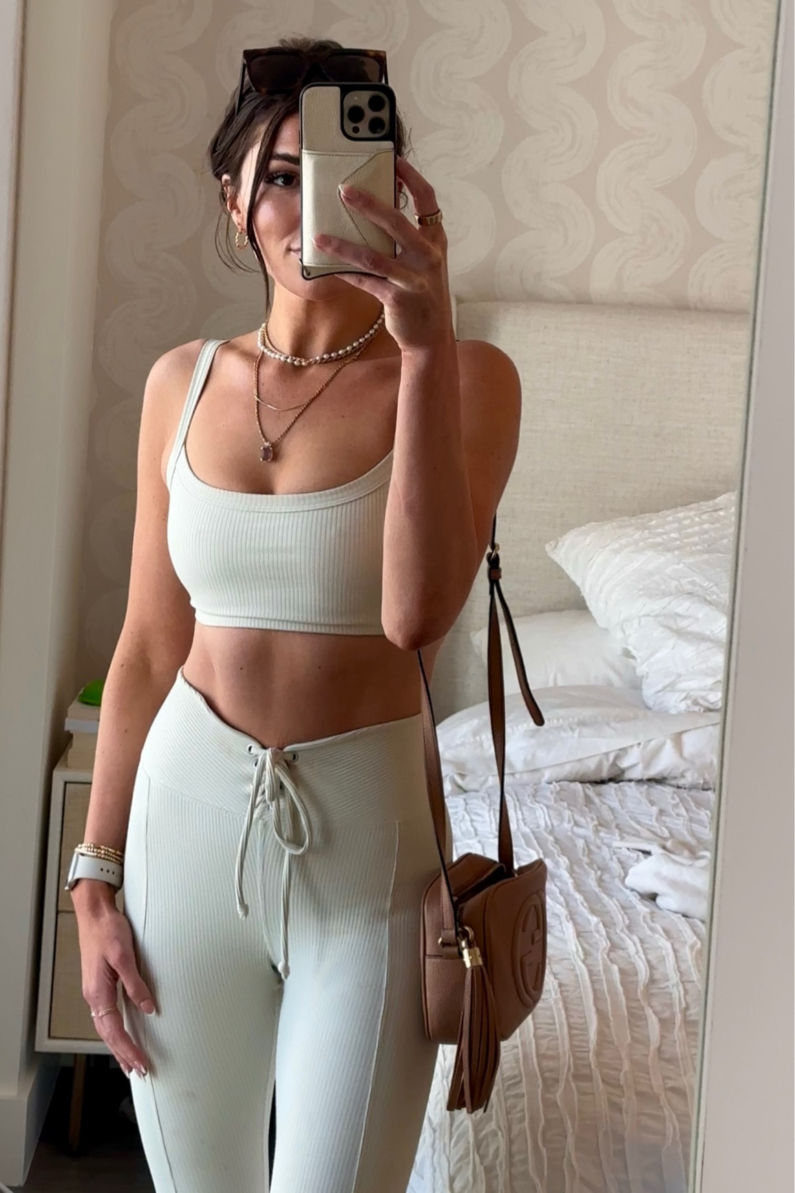 Ribbed beige workout set 

#LTKstyletip #LTKunder100 #LTKsalealert