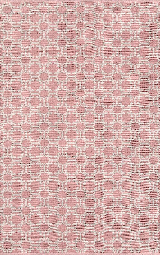 Madcap Cottage Palm Beach Via Mizner Area, Indoor Outdoor Rug, 3'6" X 5'6", Pink | Amazon (US)