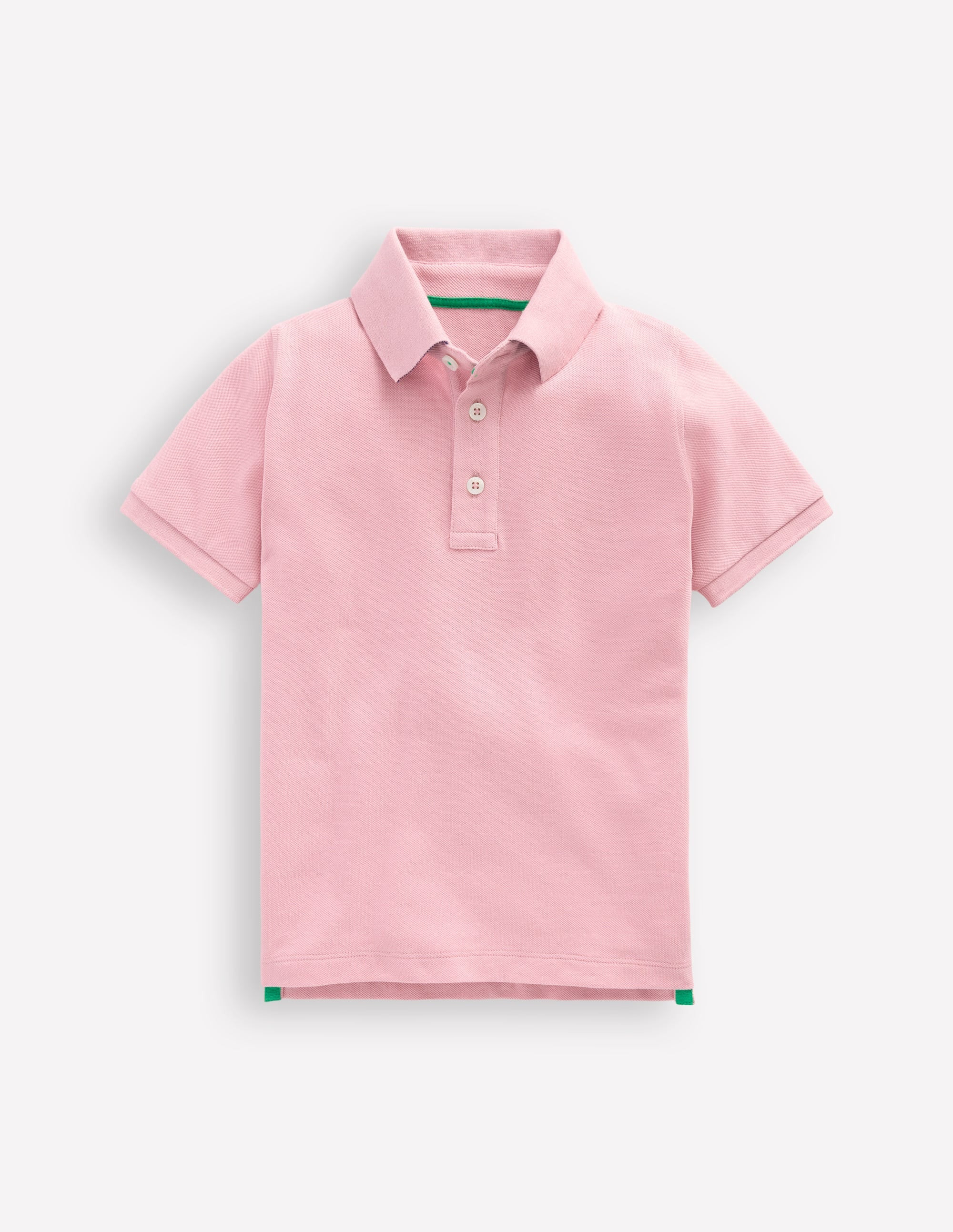 Piqué Polo Shirt-Vintage Pink | Boden UK
