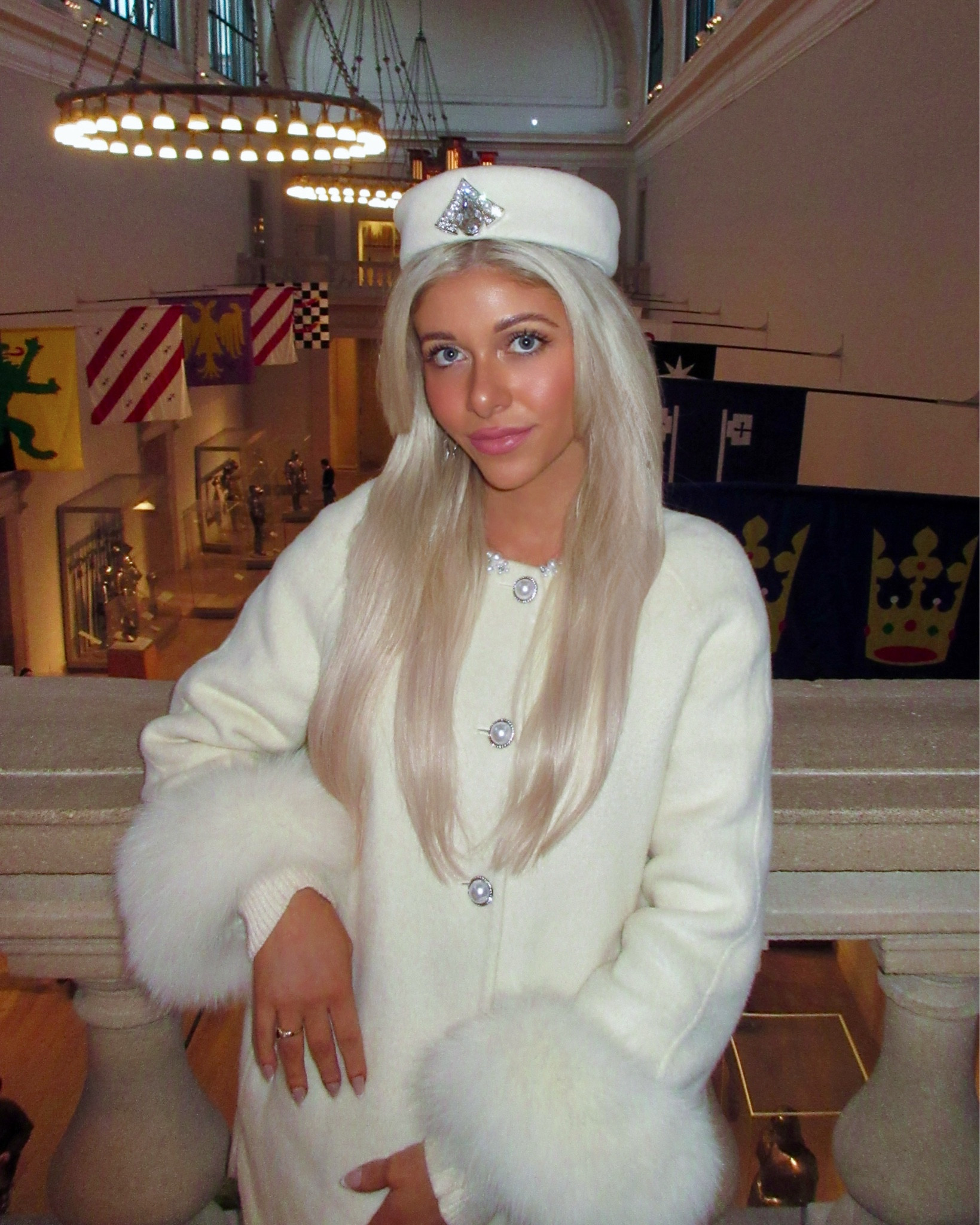 Timeless preppy winter style, cream coat with fur trim, pearl accents, embellished pillbox hat, old money vibes, winter fashion inspiration 2025, chic preppy outfit for winter, cold weather style with refined details, elegant winter accessories, luxurious winter fashion look, 2025 fashion trends, winter fashion 2025

#LTKStyleTip #LTKMostLoved #LTKNYFW