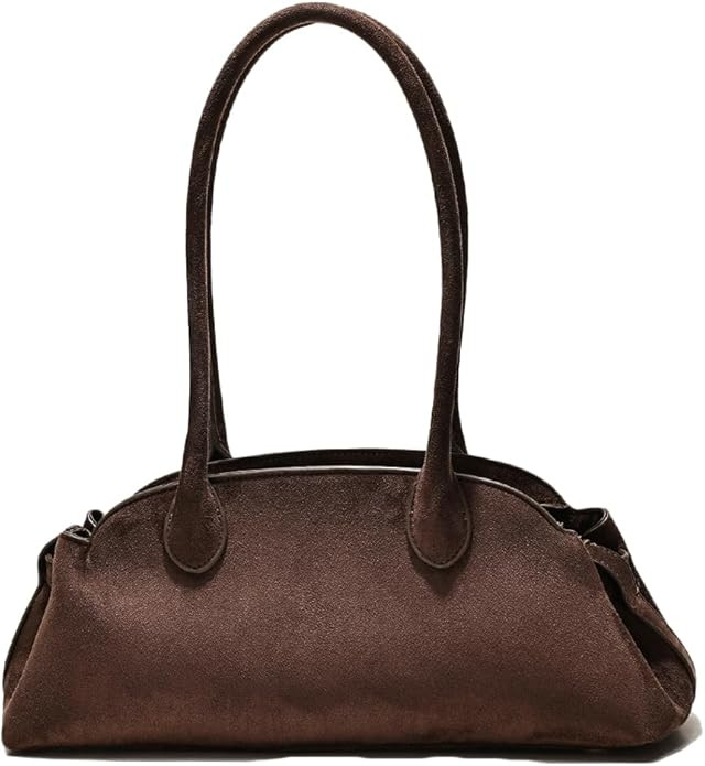 Slouchy Suede Hobo Bags Women Trendy Satchels Underarm Shoulder Bag Crescent Crossbody Purses Tra... | Amazon (US)