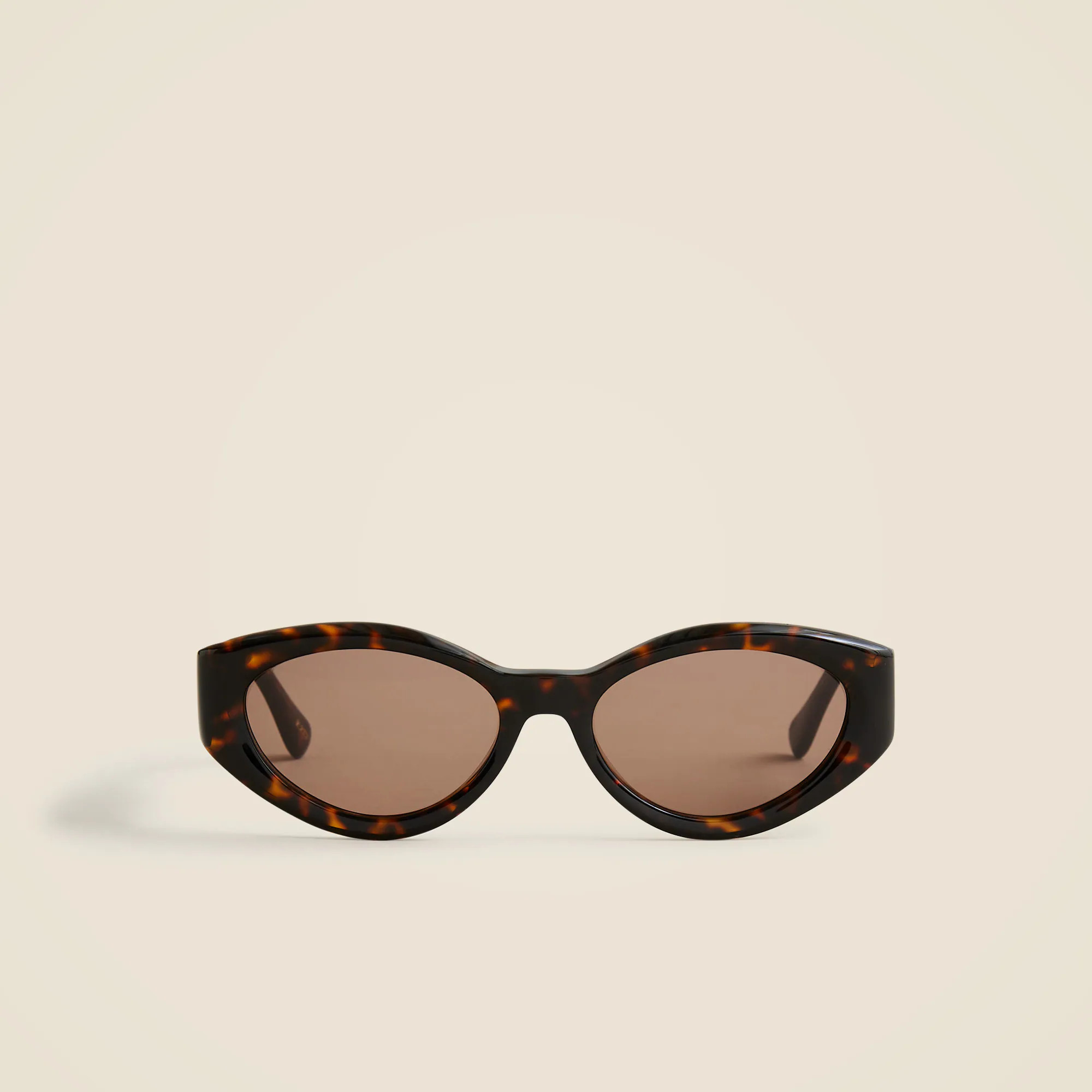 Beveled oval sunglasses | J. Crew US
